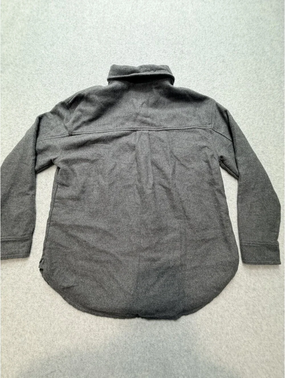 American Eagle Mens Shirt Jacket Small Charcoal Gray Cotton